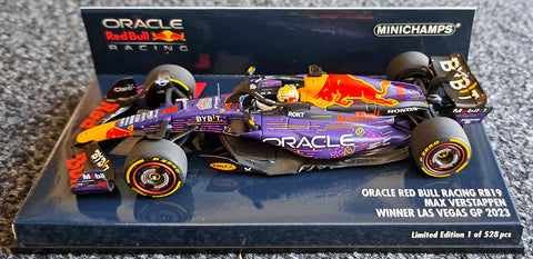 2023 - Oracle Red Bull Racing RB19 - Max Verstappen - Winner Las Vegas GP (Minichamps 1:43)