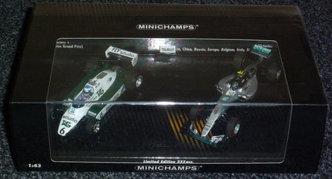 1982 / 2016 - Williams Ford FW08B / Mercedes F1 W07 - Keke Rosberg / Nico Rosberg - World Champions - Yuui's F1 scale models