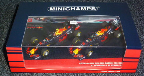 2018 - Aston Martin Red Bull Racing-TAG Heuer RB14 Team Set - Daniel Ricciardo & Max Verstappen - Yuui's F1 scale models