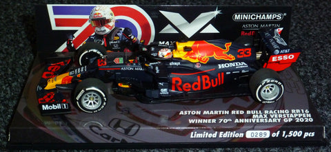 2020 - Aston Martin Red Bull Racing RB16 - Max Verstappen - Winner 70th Anniversary GP - Yuui's F1 scale models