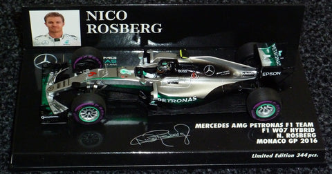 2016 - Mercedes AMG Petronas F1 Team F1 W07 Hybrid - Nico Rosberg - Monaco GP - Yuui's F1 scale models