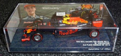 2016 - Red Bull Racing TAG-Heuer RB12 - Max Verstappen - 3rd place German GP - Minichamps 1:43 - Yuui's F1 scale models