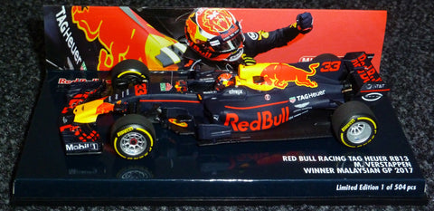 2017 - Red Bull Racing TAG-Heuer RB13 - Max Verstappen - GP Malaysia - Minichamps 1:43 - Yuui's F1 scale models