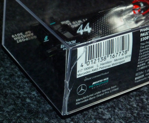 2019 - Mercedes-AMG Petronas Motorsport F1 W10 EQ Power+ - Lewis Hamilton - Winner Monaco GP - Yuui's F1 scale models