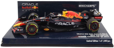 2022 - ORACLE RED BULL RACING RB18 - MAX VERSTAPPEN - WINNER AZERBAIJAN GP (Minichamps 1:43) - Yuui's F1 scale models