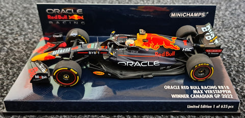 2022 - Oracle Red Bull Racing RB18 - Max Verstappen - Winner Canadian GP (Minichamps 1:43) - Yuui's F1 scale models