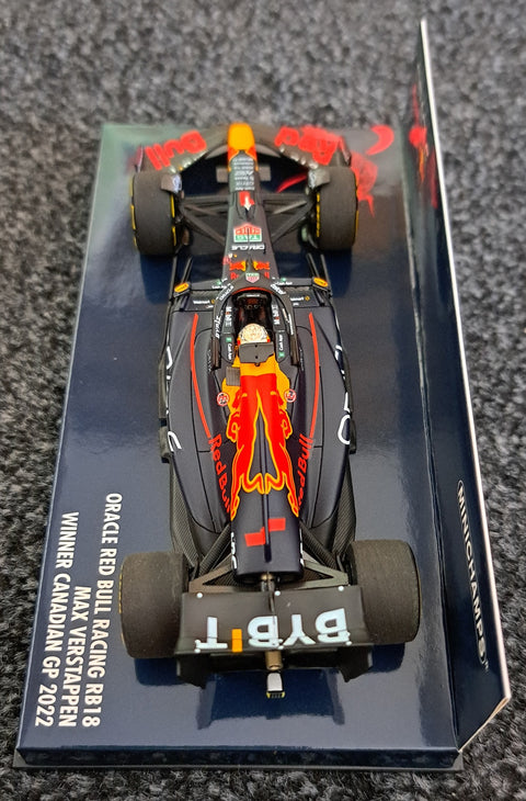 2022 - Oracle Red Bull Racing RB18 - Max Verstappen - Winner Canadian GP (Minichamps 1:43) - Yuui's F1 scale models