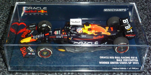 2022 - Oracle Red Bull Racing RB18 - Max Verstappen - Winner Austin GP (Minichamps 1:43) - Yuui's F1 scale models