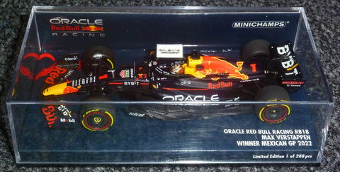 2022 - Oracle Red Bull Racing RB18 - Max Verstappen - Winner Mexican GP (Minichamps 1:43) - Yuui's F1 scale models