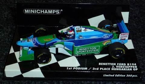 1994 - Benetton Ford B194 - Jos Verstappen - GP Hongarije (3e plaats) - Yuui's F1 scale models