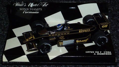 1986 - Lotus Renault 98T - Johnny Dumfries - Yuui's F1 scale models