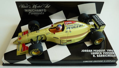 1996 - Jordan Peugeot - Rubens Barrichello - Launch version - Yuui's F1 scale models