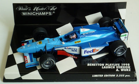 1998 - Benetton Playlife - Alexander Wurz - Launch version - Yuui's F1 scale models