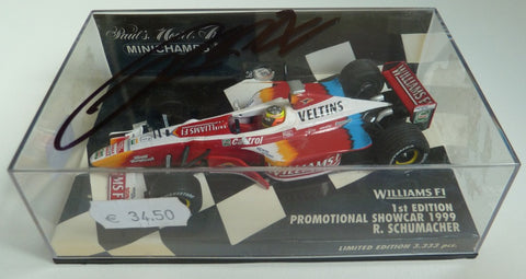 1999 - WilliamsF1 - Ralf Schumacher - Promotional Showcar - signed - Yuui's F1 scale models