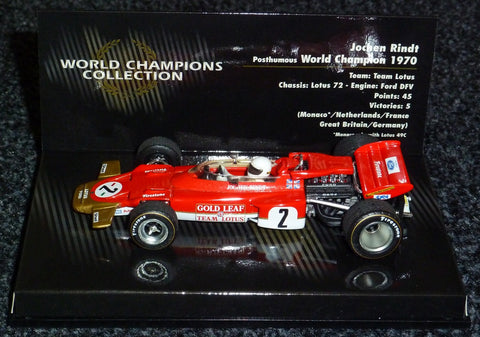 1970 - Lotus 72 Ford - Jochen Rindt - World Champions Collection - Yuui's F1 scale models