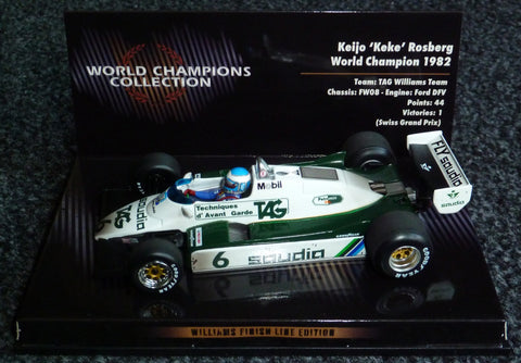 1982 - Williams FW08 - Keijo Keke Rosberg - Finish Line Edition - World Champion - Yuui's F1 scale models