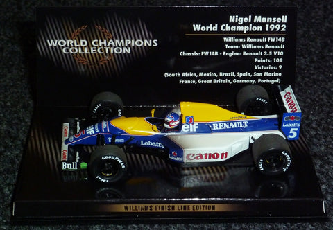 1992 - Williams Renault FW14B - Nigel Mansell - World Champion - Finish line edition - Yuui's F1 scale models