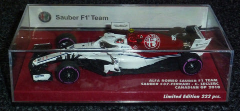 2018 - Alfa Romeo Sauber F1 Team - Sauber C37-Ferrari - Charles Leclerc - Canadian GP - Yuui's F1 scale models