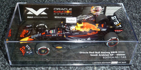 2022 - Oracle Red Bull Racing RB18 - Max Verstappen - Winner Saudi Arabian GP (MVC#83) - Yuui's F1 scale models