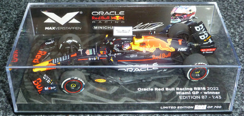 2022 - Oracle Red Bull Racing RB18 - Max Verstappen - Winner Miami GP (MVC#87) - Yuui's F1 scale models