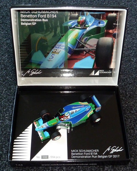 1994 - Benetton Ford B194 - Mick Schumacher - Demonstration run Belgian GP 2017 - Yuui's F1 scale models