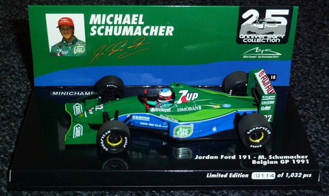 1991 - Jordan Ford 191 - Michael Schumacher - Belgian GP (MSAC#18) - Yuui's F1 scale models