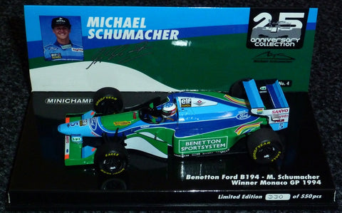 1994 - Benetton Ford B194 - Michael Schumacher - Winner Monaco GP - Yuui's F1 scale models