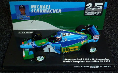 1994 - Benetton Ford B194 - Michael Schumacher - World Champion - Australian GP - Yuui's F1 scale models