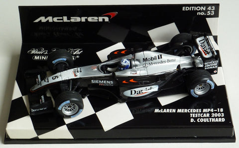 2003 - McLaren Mercedes MP4-18 - David Coulthard - Testcar (MLC#53) - Yuui's F1 scale models