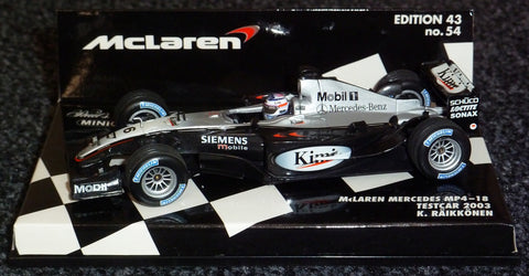 2003 - McLaren Mercedes MP4-18 - Kimi Raikkonen - Testcar (MLC#54) - Yuui's F1 scale models