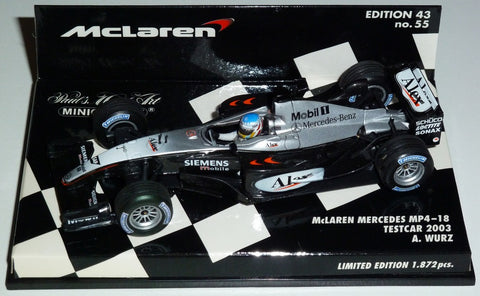 2003 - McLaren Mercedes MP4-18 - Alexander Wurz - Testcar (MLC#55) - Yuui's F1 scale models