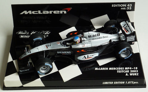 2003 - McLaren Mercedes MP4-18 - Alexander Wurz - Testcar (MLC#55) - Yuui's F1 scale models