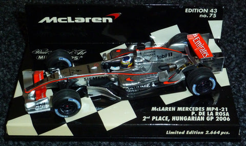 2006 - McLaren Mercedes MP4-21 - Pedro de la Rosa - 2nd place Hungarian GP - Yuui's F1 scale models