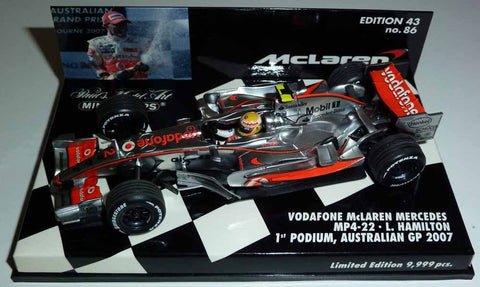 2007 - McLaren Mercedes MP4-22 - Lewis Hamilton - 1st podium Australia (MLC#86) - Yuui's F1 scale models