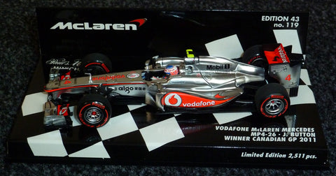 2011 - Vodafone McLaren Mercedes MP4-26 - Jenson Button - Winner Canadian GP (MLC#119) - Yuui's F1 scale models