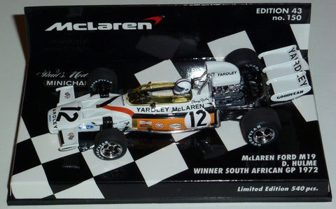 1972 - McLaren Ford M19 - Denny Hulme - Winner South African GP - Yuui's F1 scale models