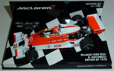 1978 - McLaren Ford M26 - Bruno Giacomelli - British GP (MLC#100) - Yuui's F1 scale models