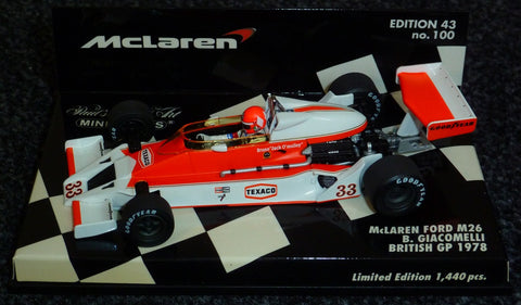 1978 - McLaren Ford M26 - Bruno Giacomelli - British GP (MLC#100) - Yuui's F1 scale models