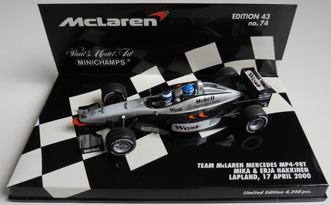 1998 - McLaren Mercedes MP4-98T - Two seater - Mika & Erja Hakkinen, Lapland 2000 (MLC#74) - Yuui's F1 scale models