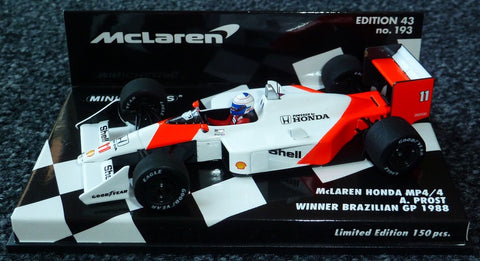 1988 - McLaren Honda MP4/4 - Alain Prost - Winner Brazilian GP - Yuui's F1 scale models