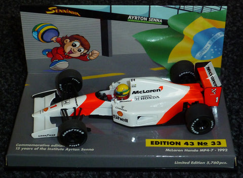 1992 - McLaren Honda MP4-7 - Ayrton Senna (ASC#33) - Yuui's F1 scale models