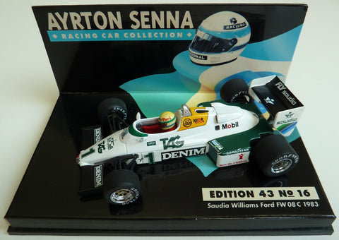 1983 - Saudia Williams Ford FW08C - Ayrton Senna (ASC#16) - Yuui's F1 scale models