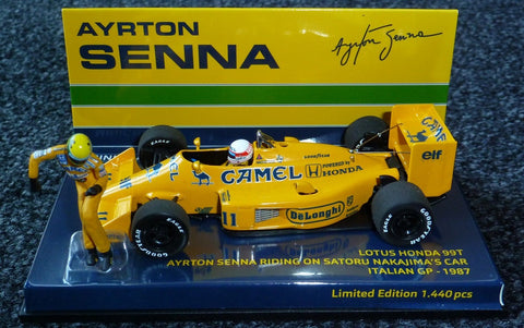 1987 - Lotus Honda 99T - Satoru Nakajima - Italian GP, Ayrton Senna riding - Yuui's F1 scale models