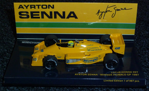 1987 - Lotus Honda 99T - Ayrton Senna - Winner Monaco GP - Yuui's F1 scale models