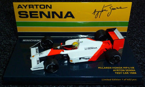 1988 - McLaren Honda MP4/4B - Ayrton Senna - Test car - Yuui's F1 scale models