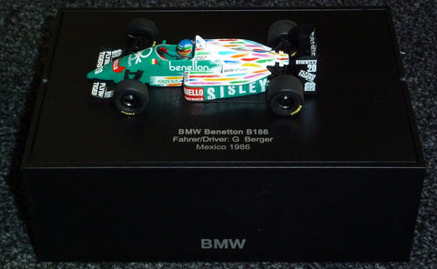 1986 - Benetton BMW B186 - Gerhard Berger (BMW box) - Yuui's F1 scale models