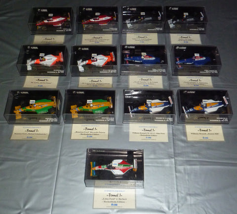 Minichamps 1993 Göde autoset - Ferrari, Sauber, McLaren, Tyrrell, Benetton, Williams, Lotus