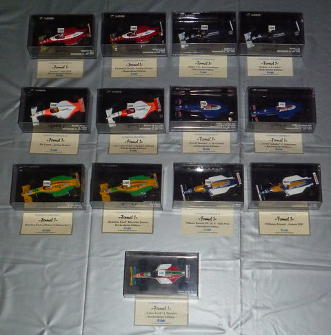 Minichamps 1993 Göde autoset - Ferrari, Sauber, McLaren, Tyrrell, Benetton, Williams, Lotus