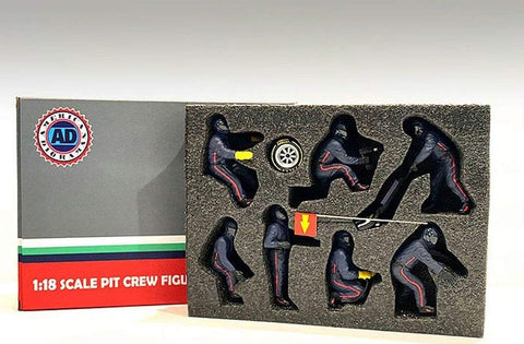 Pit Crew Figuren Set #1 Team Blauw - Yuui's F1 scale models