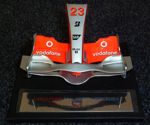 2008 - Vodafone McLaren Mercedes MP4-23 nosecone - Heikki Kovalainen (Amalgam 1:12) - Yuui's F1 scale models